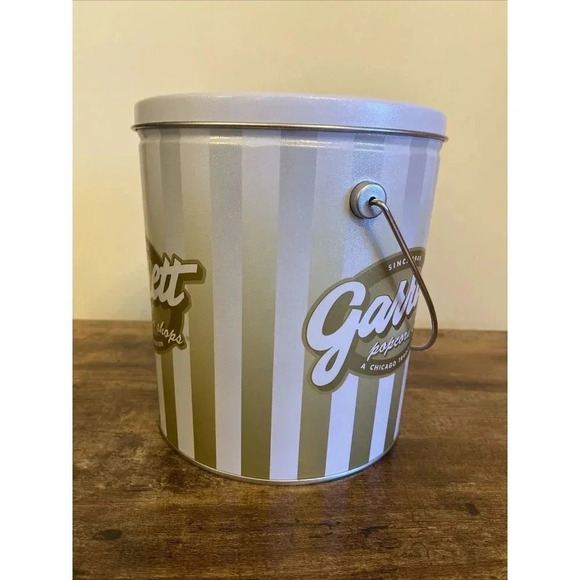 Garrett Popcorn 7" Tin - Chicago Tradition Since 1949 - Collectible Empty Tin - Picture 2 of 8